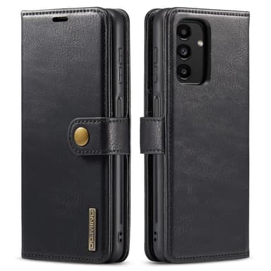 DG MING Samsung A13 4G 2-in-1 magneetti lompakkokotelo - Musta