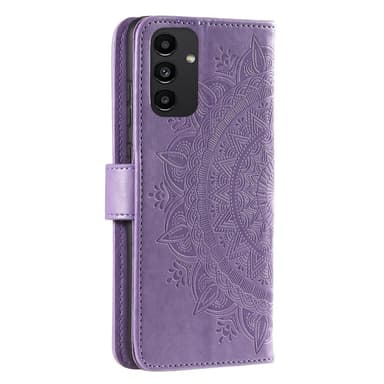 SKALO Samsung A13 4G Mandala lompakkokotelo - Violetti