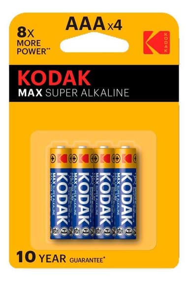 Kodak MAX AAA alkaliparisto (4 kpl)