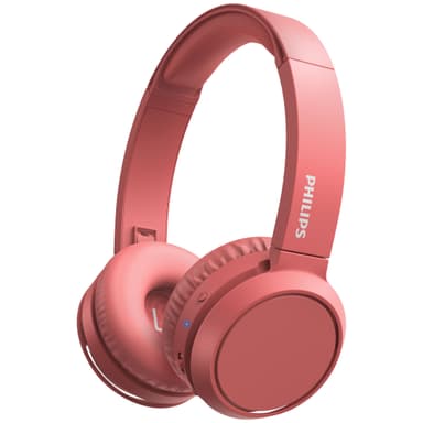Korviin kiinnitettävät Bluetooth-kuulokkeet, punainen