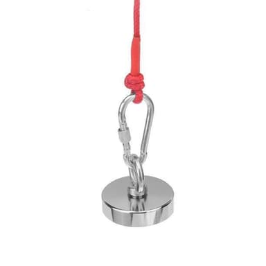 Metallinpaljastin neodyymimagneetti, suojakäsineet ja köysi 10 m / 40 kg