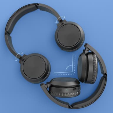 On-ear Bluetooth Hörlurar Svart
