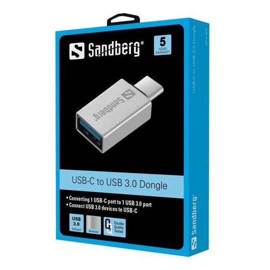 USB-C-USB 3.0 -avain, hopea