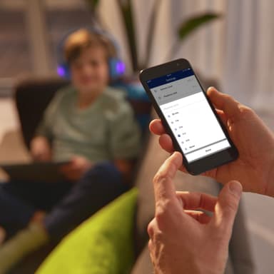 Langattomat On-ear kuulokkeet lapsille Sininen
