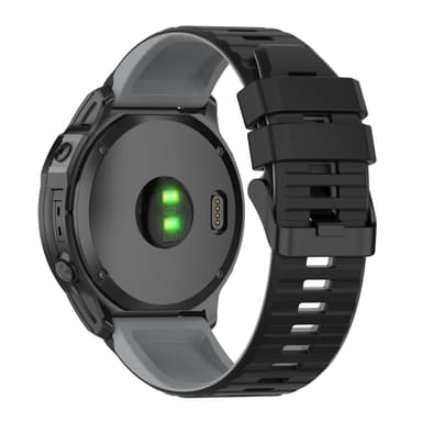 Kellon hihna ruuvimeisselillä, joka on yhteensopiva Garmin Fenix 7 silikoninsinisen kanssa