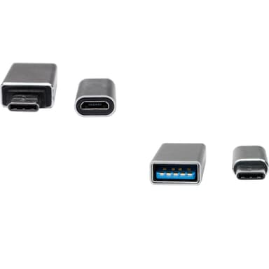USB-C> USB + USB-C> MicroUSB