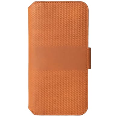 Nahkainen puhelinlompakko Galaxy S22 konjakki