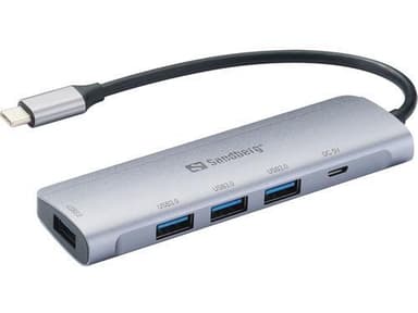 USB-C - 4 x USB 3.0 Hub SAVER, hopea