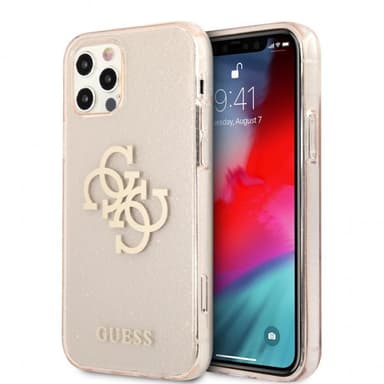 Guess iPhone 12 Pro Max Kuori Full Glitter Kulta