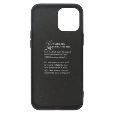 GreyLime iPhone 12 Pro Max biologisesti hajoava suojakuori musta