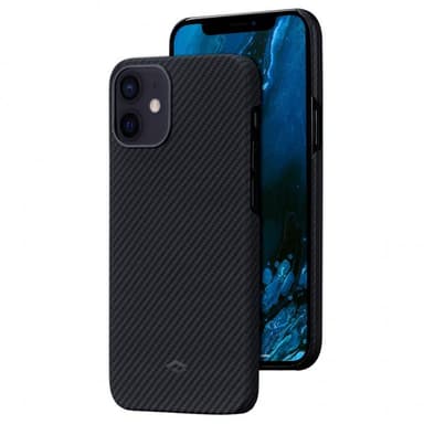 Pitaka iPhone 12 Suojakuori Air Case Musta/Harmaa Twill