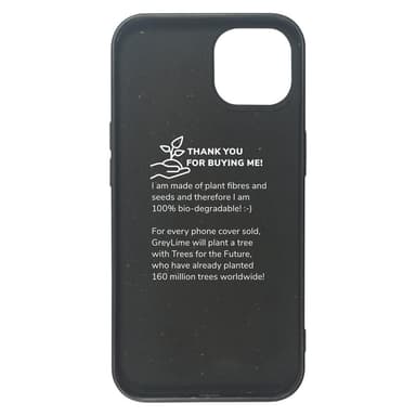 GreyLime iPhone 13 biologisesti hajoava suojakuori musta