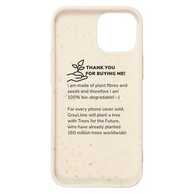 GreyLime iPhone 13 Mini biologisesti hajoava suojakuori Beige