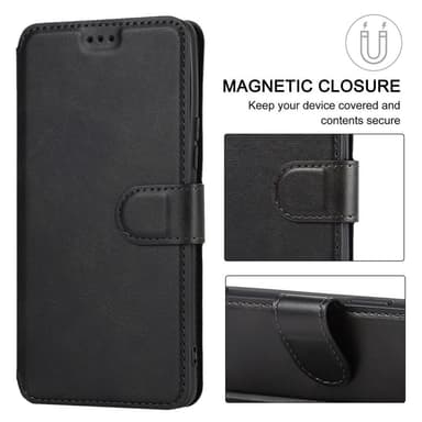 SKALO Samsung A53 5G Premium Cut Lompakkokotelo - Musta