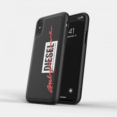 Diesel iPhone X/Xs Suojakuori Moulded Case Embroidery Musta