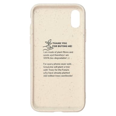 GreyLime iPhone X/XS biologisesti hajoava suojakuori Beige