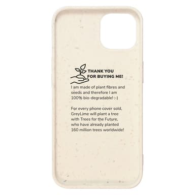 GreyLime iPhone 13 biologisesti hajoava suojakuori Beige