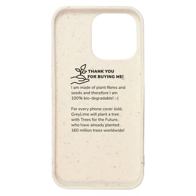 GreyLime iPhone 13 Pro biologisesti hajoava suojakuori Beige