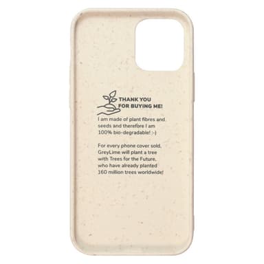GreyLime iPhone 12/12 Pro biologisesti hajoava suojakuori Beige