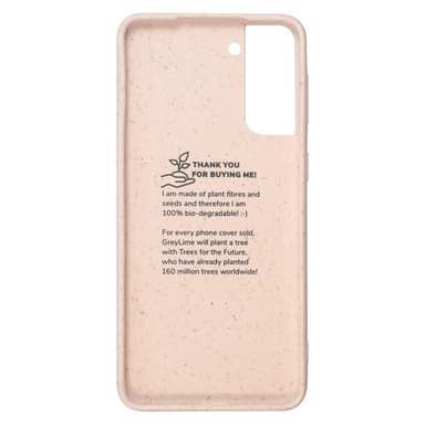 GreyLime Samsung Galaxy S21 biologisesti hajoava suojakuori vaaleanpunainen