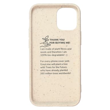 GreyLime iPhone 12 Mini biologisesti hajoava suojakuori Beige
