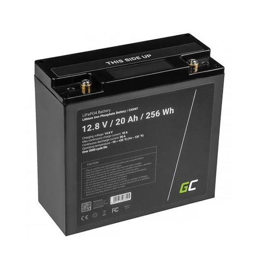 Green Cell Batteri LiFePO4 12.8V 20Ah