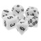 RPG Dice 7-pack (Dungeons and Dragons, etc.) Valkoinen
