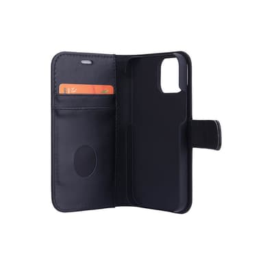 RADICOVER Strålningsskydd Mobilfodral Skinn iPhone 13 Mini 2in1 Magnetskal Svart RFID