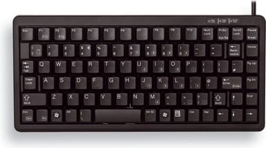 CHERRY kompakti mini näppäimistö, pohjoismainen layout, USB, musta