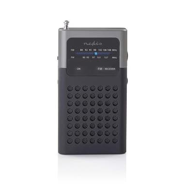 FM-Radio | 1,5 W | Taskukoko | Musta/Harmaa