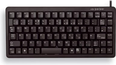 CHERRY kompakti mini näppäimistö, pohjoismainen layout, USB, musta
