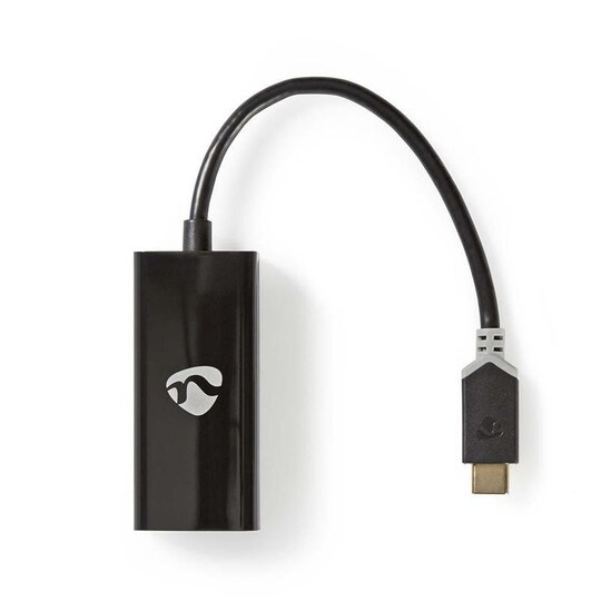USB Type-C -Sovitinkaapeli | Type-C, Uros - RJ45 (8P8C), Naaras | 0,2 m | Antras