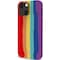 Rainbow Solid Silicon Case iPhone 13
