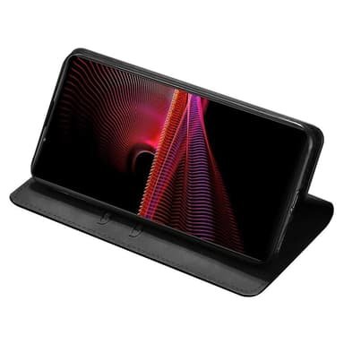 Sony Xperia 1 IV Suojakuori Lompakolle - Musta