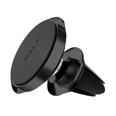 Baseus Small Ears Magneettinen Matkapuhelimen pidike auton tuuletusritilään Musta, musta