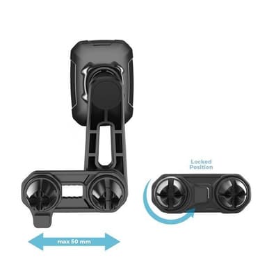 Säädettävä magneettinen mobiiliteline auton tuuletusritilään