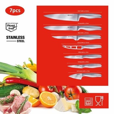 Knivset med 7 knivar