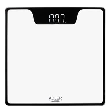 Adler kylpyhuonevaaka LED-näytöllä 180kg - Valkoinen
