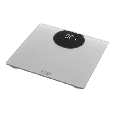 Adler kylpyhuonevaaka LED-näytöllä 180kg - Hopeinen