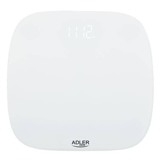 Adler kylpyhuonevaaka LED-näytöllä 180kg - Valkoinen