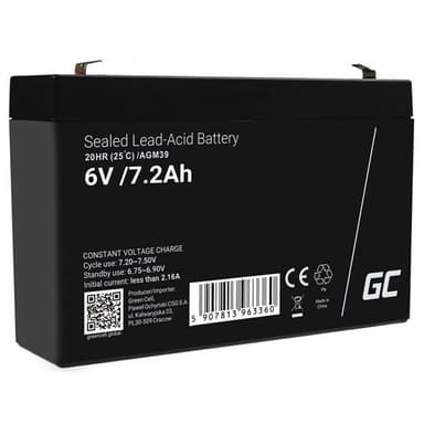 Green Cell AGM VRLA Akku 6V 7.2Ah
