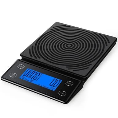 Digitaalinen kahvivaaka ajastimella 3kg / 0,1g Musta