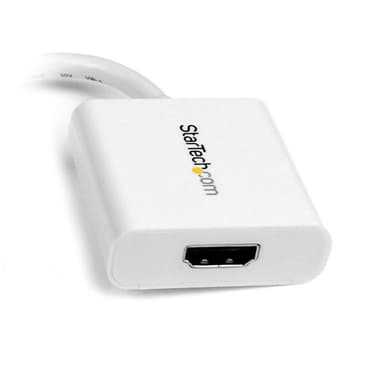 StarTech.com Mini DisplayPort till HDMI-videoadapter – Vit, 0,12 m, Mini-Displ