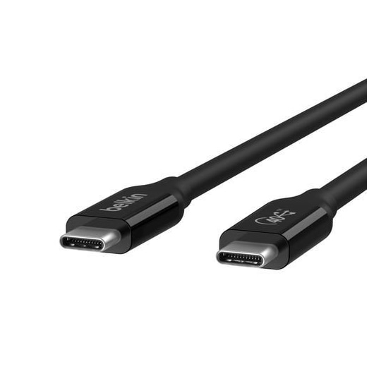 USB4 USB-C–USB-C-kaapeli, musta (0,8 m)