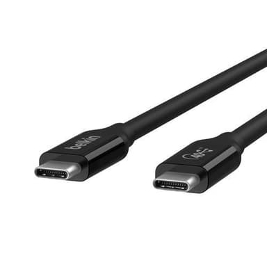 USB4 USB-C–USB-C-kaapeli, musta (0,8 m)
