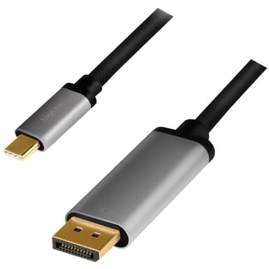 USB-C -> DisplayPort 4K/60Hz Alumiini 1,8m