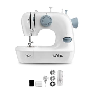SOLAC Ompelukone Puuvilla 12.2 Valkoinen