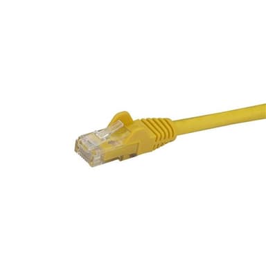 StarTech.com Cat6-patchkabel med hakfria RJ45-kontakter – 1 m, gul, 1 m, Cat6,