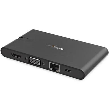 StarTech.com USB-C Multiportadapter med HDMI och VGA - 3x USB 3.0 - SD - PD 3.0