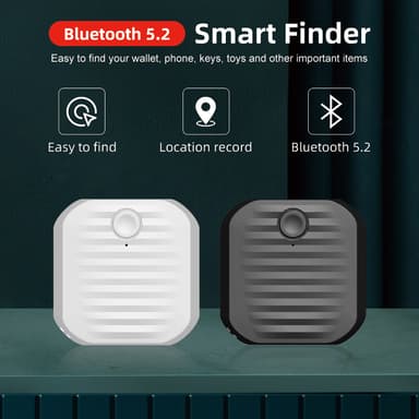 Anti-Lost Key Finder Bluetooth Tracker Valkoinen